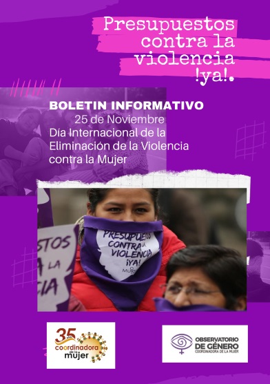 Violencia de género, feminicidios, agresiones sexuales, presupuesto, asignación de recursos, Ley N° 348, Decreto Supremo N° 2145, recursos económicos, Coordinadora de la Mujer, Bolivia, Día Internacional de Lucha contra la Violencia hacia las Mujeres, ejecución presupuestaria.